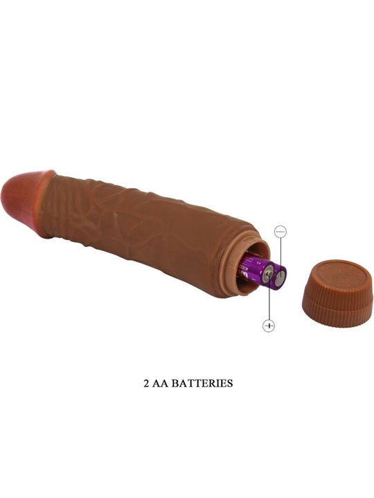 Baile - Jeff Realistic Vibrator 19.5 Cm Mulatto