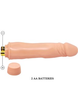 Baile Nano - Vibratore Realistico in Silicone 21 Cm Beige