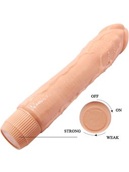 Baile Dybbuk - Vibratore Realistico in Silicone 24 Cm Beige