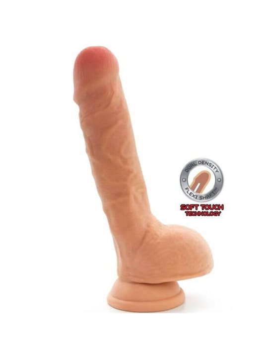 Get Real - Dual Density Dildo 18 CM Balls Skin