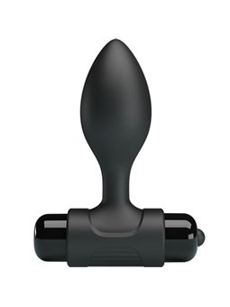 Pretty Love Vibra Butt - Plug Anale in Silicone Nero 10 Vibrazioni