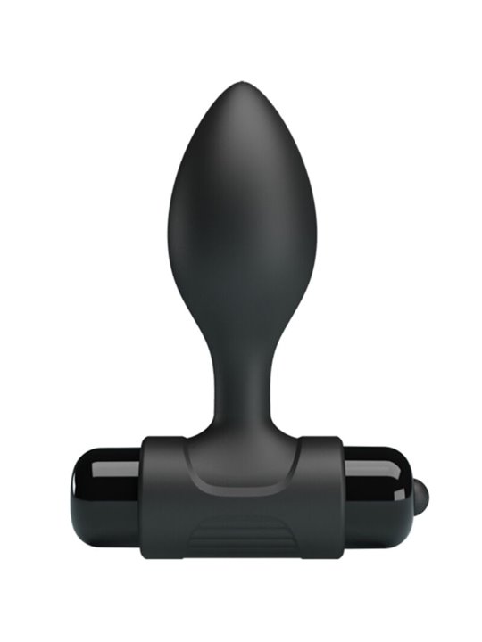 Pretty Love Vibra Butt - Black Silicone Anal Plug 10 Vibrations