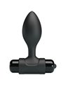 Pretty Love Vibra Butt - Plug Anale in Silicone Nero 10 Vibrazioni