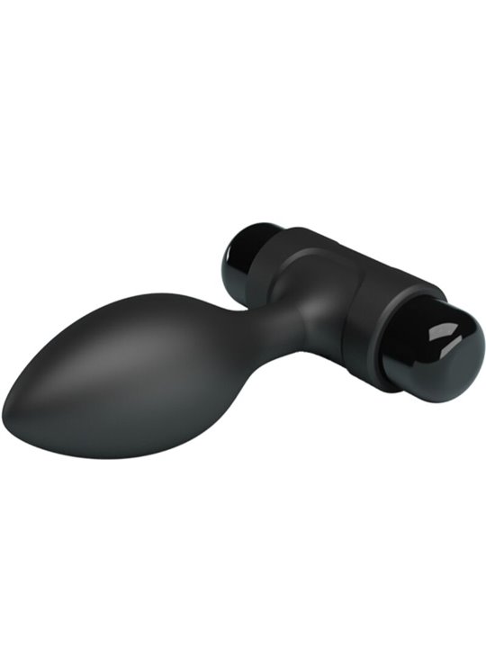 Pretty Love Vibra Butt - Plug Anale in Silicone Nero 10 Vibrazioni
