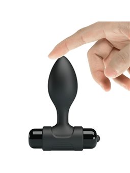 Pretty Love Vibra Butt - Plug Anale in Silicone Nero 10 Vibrazioni