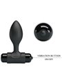 Pretty Love Vibra Butt - Plug Anale in Silicone Nero 10 Vibrazioni