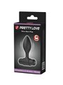 Pretty Love Vibra Butt - Plug Anale in Silicone Nero 10 Vibrazioni