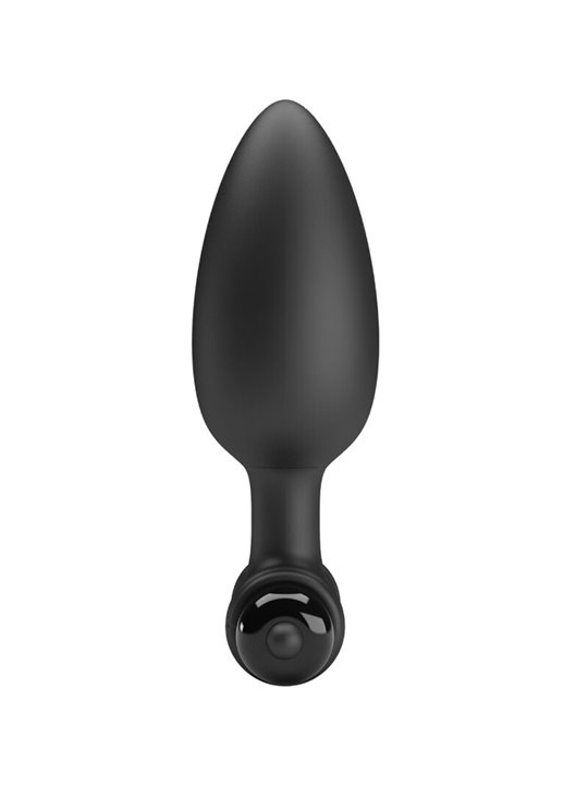 Pretty Love Vibra Butt 2 - Black Silicone Anal Plug 10 Vibrations