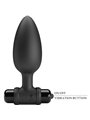 Pretty Love Vibra Butt 2 - Black Silicone Anal Plug 10 Vibrations