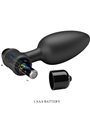 Pretty Love Vibra Butt 2 - Black Silicone Anal Plug 10 Vibrations