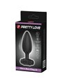 Pretty Love Vibra Butt 2 - Black Silicone Anal Plug 10 Vibrations