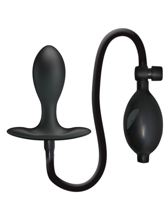 Pretty Love - Black Inflatable Silicone Anal Plug