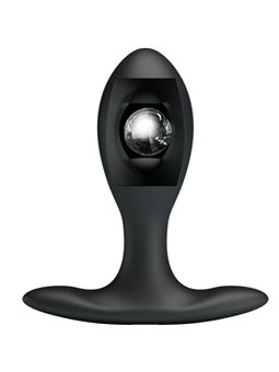 Pretty Love - Black Inflatable Silicone Anal Plug