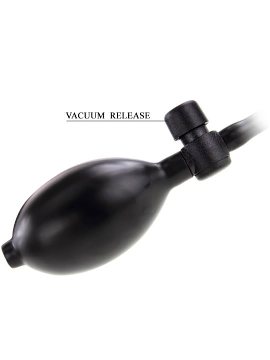 Pretty Love - Black Inflatable Silicone Anal Plug
