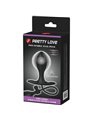 Pretty Love - Black Inflatable Silicone Anal Plug