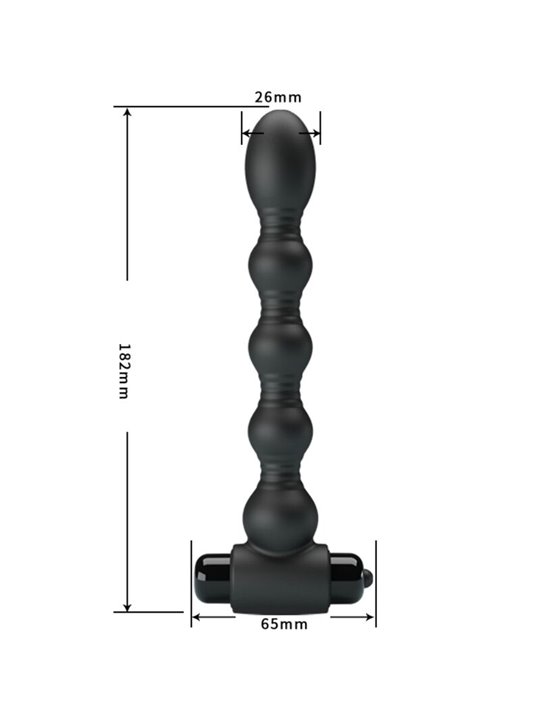 Pretty Love Lynn - Black Silicone Anal Plug 10 Vibrations