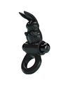 Pretty Love - Anello Fallico Vibrante con Stimolatore Rabbit Nero