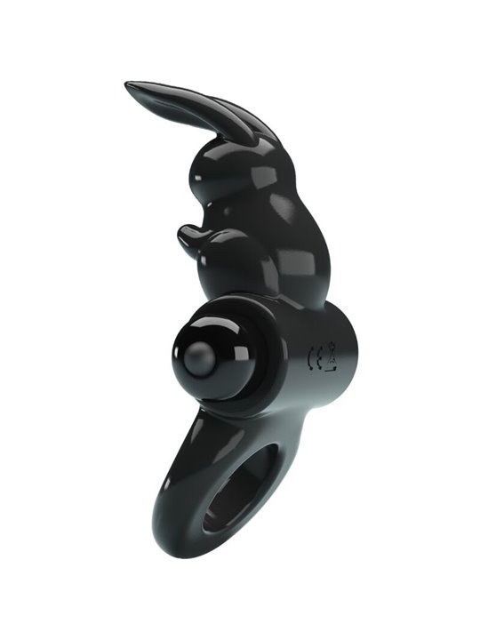Pretty Love - Anello Fallico Vibrante con Stimolatore Rabbit Nero