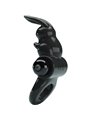 Pretty Love - Anello Fallico Vibrante con Stimolatore Rabbit Nero