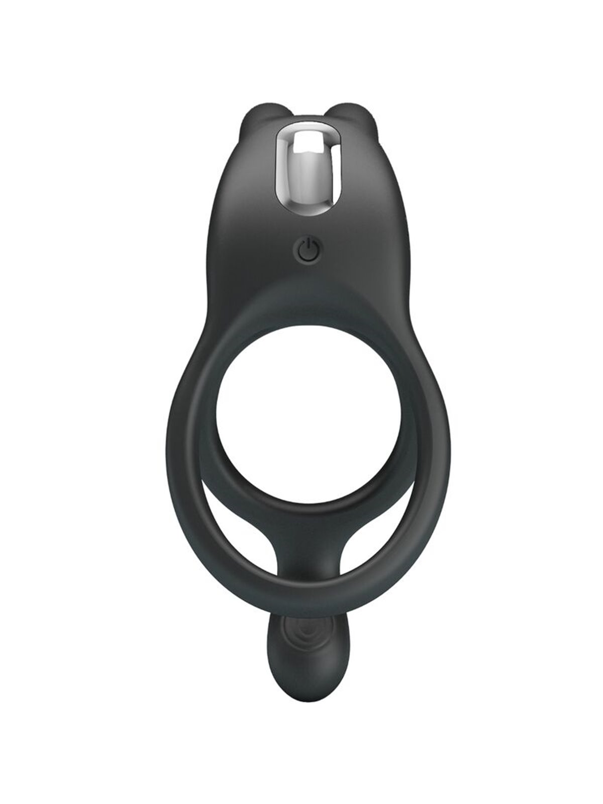 Pretty Love Seth - Black Double Vibrating Rabbit Cock Ring