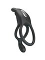 Pretty Love Seth - Black Double Vibrating Rabbit Cock Ring