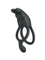 Pretty Love Seth - Black Double Vibrating Rabbit Cock Ring