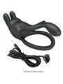 Pretty Love Seth - Black Double Vibrating Rabbit Cock Ring