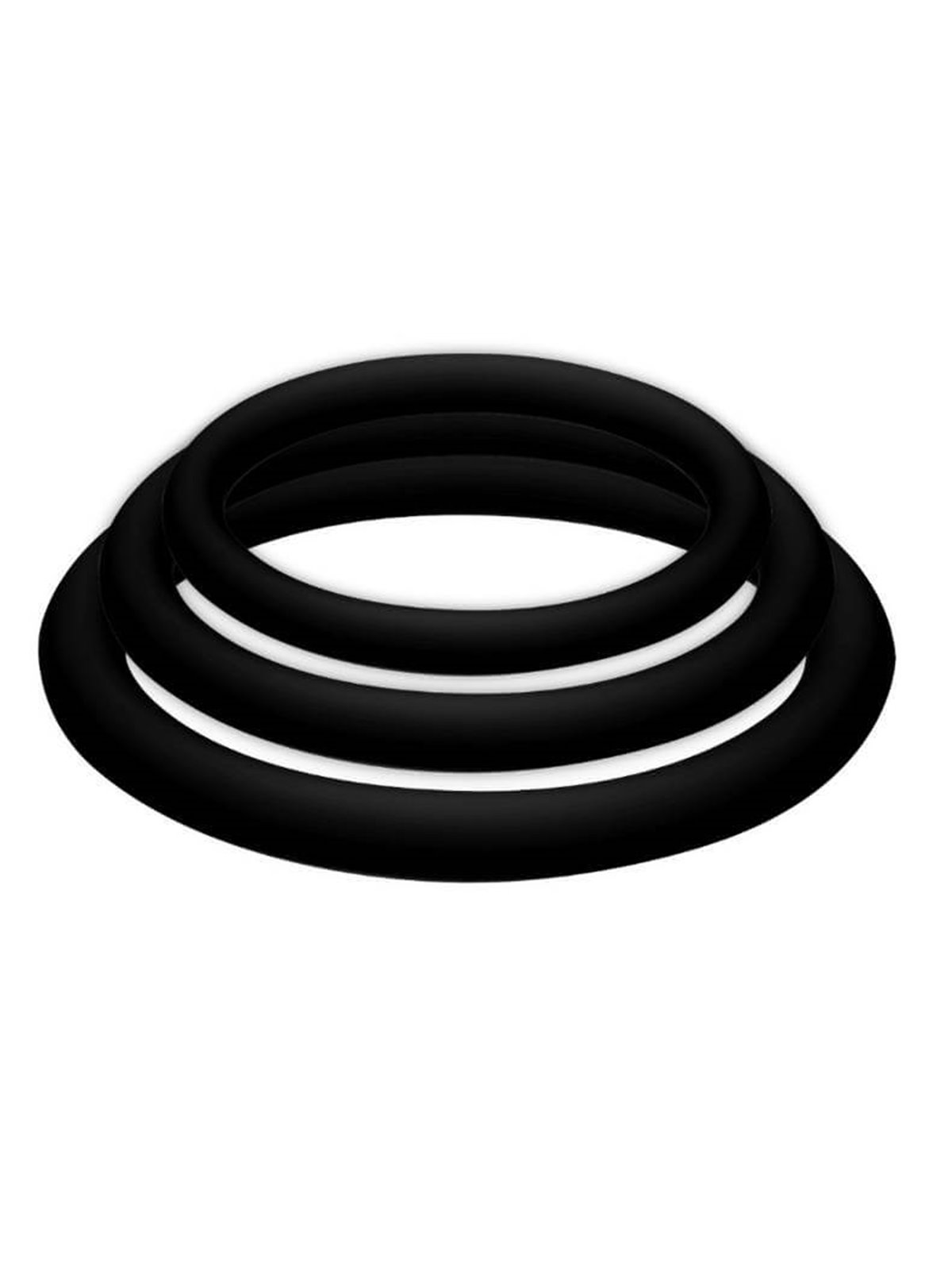 Joydivision Potenzduo - Plus 3 Black Rings Set - S, M, L
