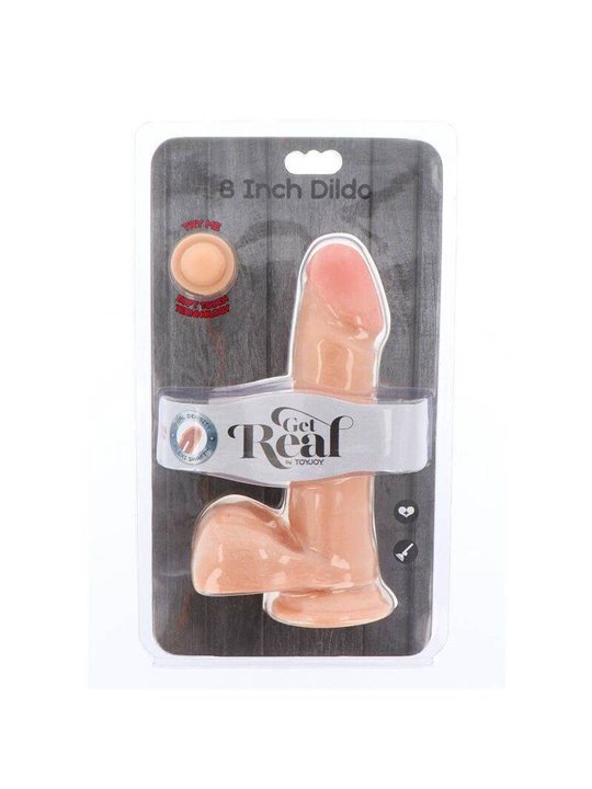 Get Real - Dual Density Dildo 18 CM Balls Skin
