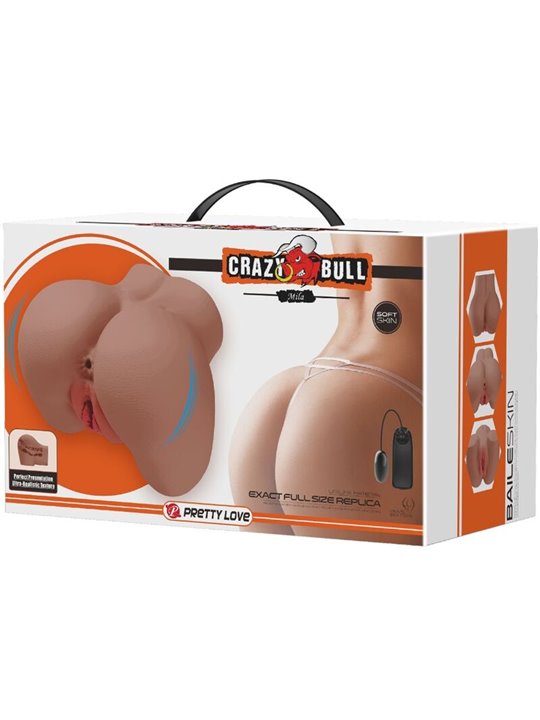 Crazy Bull Mila - Masturbatore Uomo Vibrante Vagina e Ano Realistici