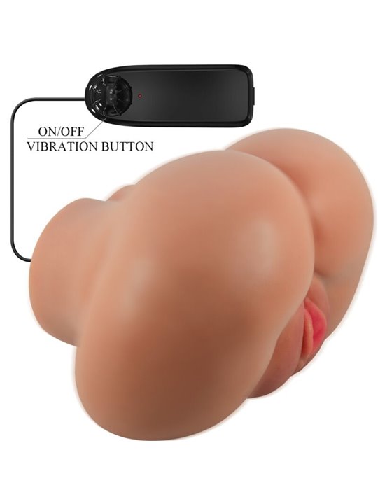 Crazy Bull Luna - Vibrating Realistic Male Masturbator Vagina & Anus