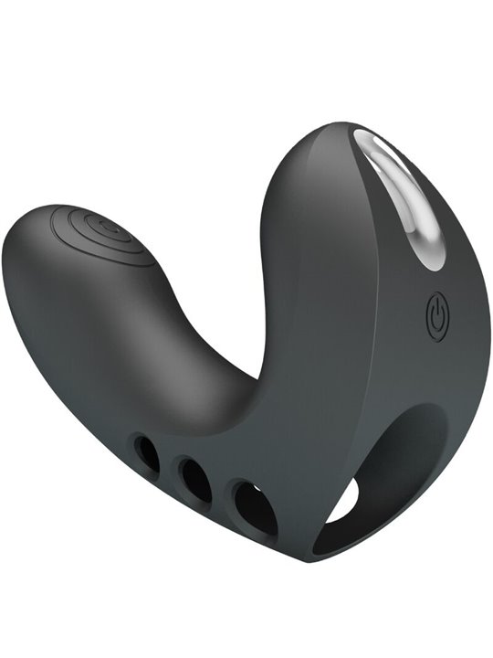 Pretty Love Camelia - Black Finger Vibrator 7 Vibrations