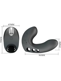 Pretty Love Camelia - Black Finger Vibrator 7 Vibrations