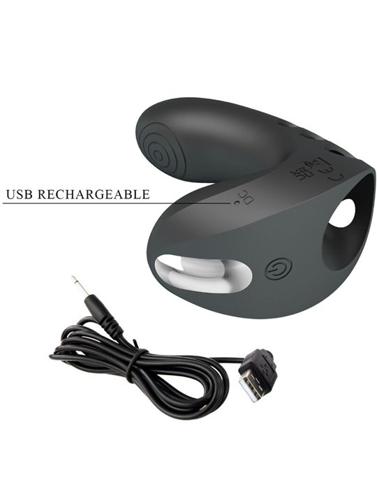 Pretty Love Camelia - Black Finger Vibrator 7 Vibrations