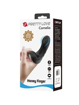Pretty Love Camelia - Black Finger Vibrator 7 Vibrations