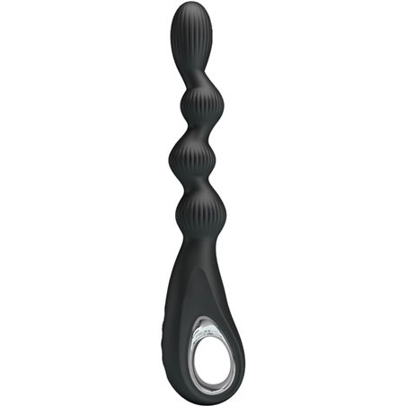 Pretty Love Federer - Vibratore Anale in Silicone 12 Vibrazioni Nero