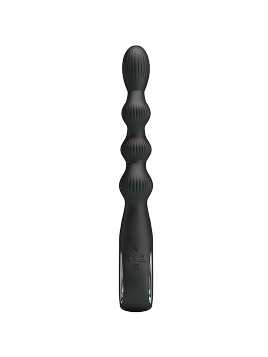 Pretty Love Federer - Vibratore Anale in Silicone 12 Vibrazioni Nero