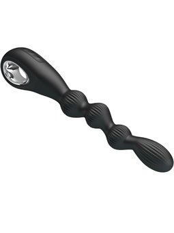 Pretty Love Federer - Vibratore Anale in Silicone 12 Vibrazioni Nero