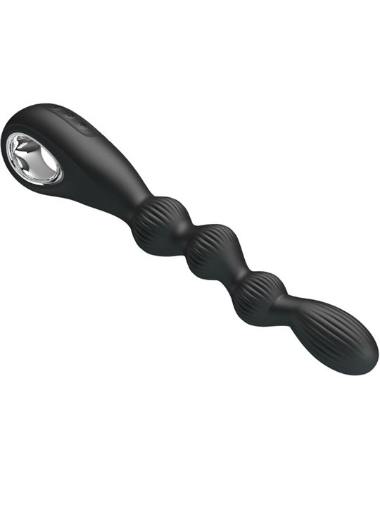 Pretty Love Federer - Vibratore Anale in Silicone 12 Vibrazioni Nero