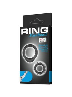 Baile Ring Manhood - Kit 2 Anelli Fallici in Silicone