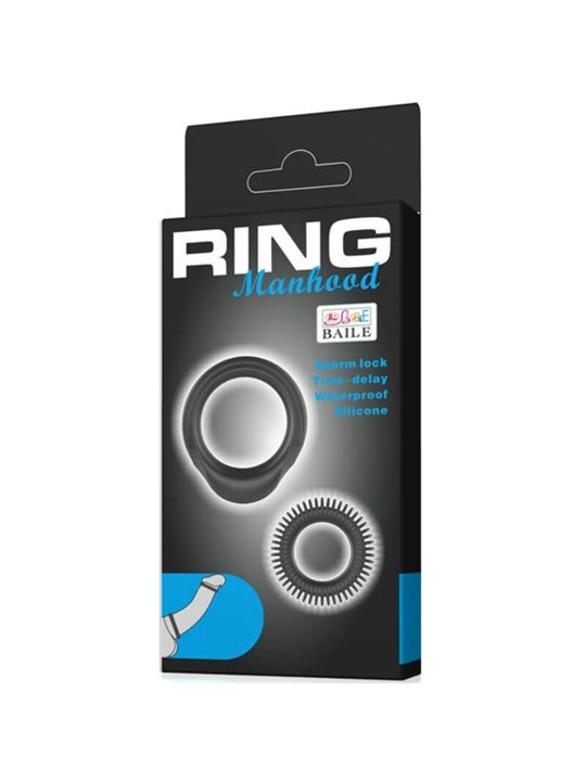 Baile - Kit 2 Silicone Rings Ring Manhood