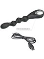 Pretty Love Federer - Vibratore Anale in Silicone 12 Vibrazioni Nero
