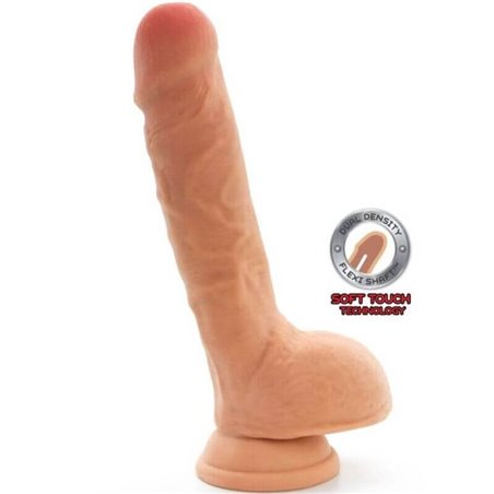 Get Real - Dual Density Dildo 25,5 CM Balls Skin