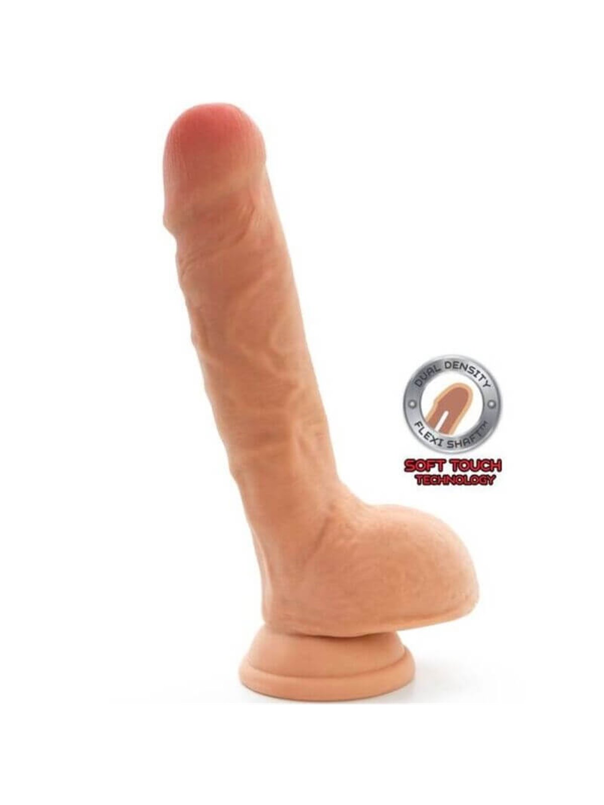 Get Real - Dual Density Dildo 25,5 CM Balls Skin