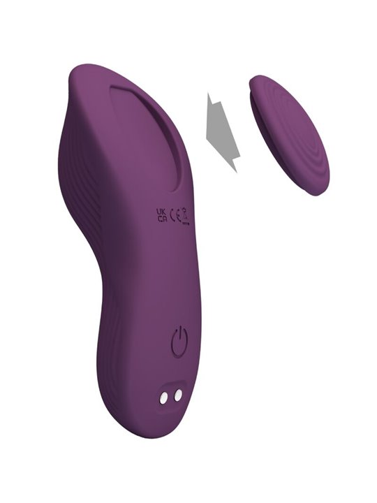 Pretty Love Mane -Vibratore Panty in Silicone Viola con Telecomando