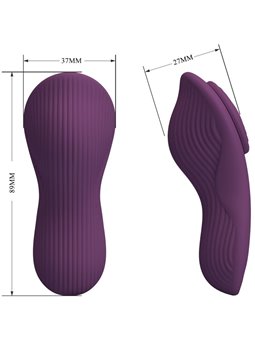 Pretty Love Mane -Vibratore Panty in Silicone Viola con Telecomando