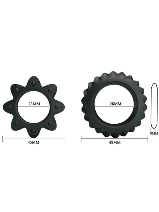 Baile Ring Flowering - Kit 2 Anelli Fallici in Silicone