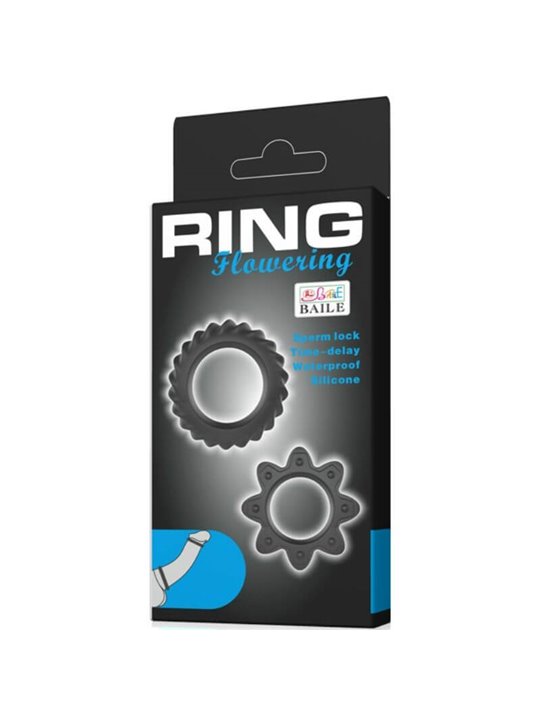 Baile Ring Flowering - Kit 2 Anelli Fallici in Silicone