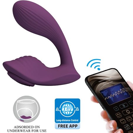 Pretty Love Franz - Massaggiatore e Vibratore Viola con App Gratuita