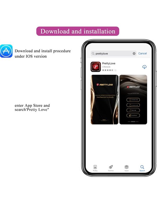 Pretty Love Franz - Massaggiatore e Vibratore Viola con App Gratuita